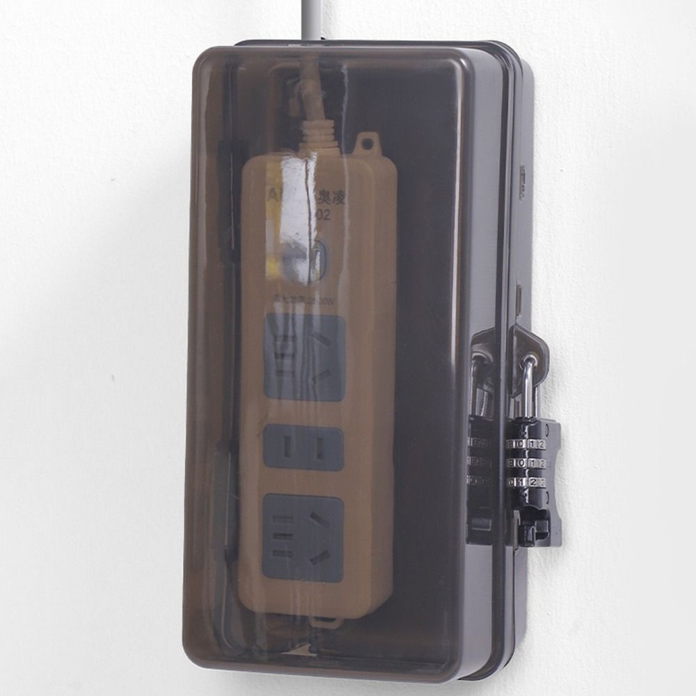 Portable Plastic Plug Box Anti - Outdoor Power Strip Weatherproof ulasan dan harga